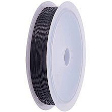 Arricraft 1 Roll 20 Yards Elastic String, Crystal Elastic Thread 0.5mm Black Stretch Bead String Cord for Crafts Jewelry Making Bracelets Sewing Gemstone Beading Garden Plants Tying