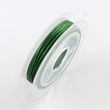 Honeyhandy Tiger Tail Wire, Nylon-coated Stainless Steel, Medium Sea Green, 0.45mm, about 32.8 Feet(10m)/roll