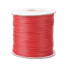 Honeyhandy Korean Waxed Polyester Cord, Bead Cord, Dark Red, 0.5mm, about 185yards/roll