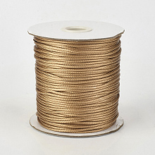 Honeyhandy Eco-Friendly Korean Waxed Polyester Cord, BurlyWood, 0.5mm, about 174.97yards/roll(160m/roll)