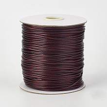 Honeyhandy Eco-Friendly Korean Waxed Polyester Cord, Coconut Brown, 0.5mm, about 174.97yards/roll(160m/roll)