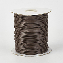 Honeyhandy Eco-Friendly Korean Waxed Polyester Cord, Coconut Brown, 0.5mm, about 174.97yards/roll(160m/roll)