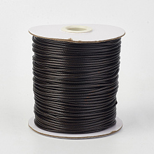 Honeyhandy Eco-Friendly Korean Waxed Polyester Cord, Coconut Brown, 0.8mm, about 174.97 yards(160m)/roll