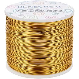  The Beadsmith 18-Gauge Anodized Petite Cut Aluminum Wire for  Jewelry Making, 39 Feet / 13 Yard Spool (Light Gold Color)