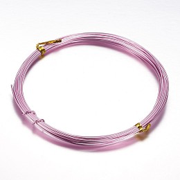 Honeyhandy Aluminum Craft Wire, for Beading Jewelry Craft Making, Pink, 20 Gauge, 0.8mm, 10m/roll(32.8 Feet/roll)