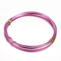 Honeyhandy Aluminum Craft Wire, for Beading Jewelry Craft Making, Deep Pink, 20 Gauge, 0.8mm, 10m/roll(32.8 Feet/roll)