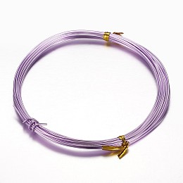 Honeyhandy Aluminum Craft Wire, for Beading Jewelry Craft Making, Lilac, 20 Gauge, 0.8mm, 10m/roll(32.8 Feet/roll)