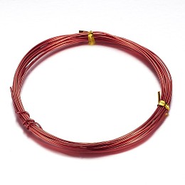 Honeyhandy Aluminum Craft Wire, for Beading Jewelry Craft Making, Red, 20 Gauge, 0.8mm, 10m/roll(32.8 Feet/roll)