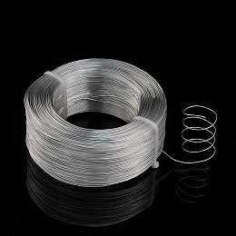 Honeyhandy Aluminum Wire, Flexible Craft Wire, for Beading Jewelry Doll Craft Making, Silver, 20 Gauge, 0.8mm, 300m/500g(984.2 Feet/500g)