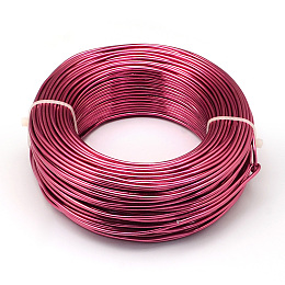 Honeyhandy Round Aluminum Wire, Flexible Craft Wire, for Beading Jewelry Doll Craft Making, Cerise, 20 Gauge, 0.8mm, 300m/500g(984.2 Feet/500g)