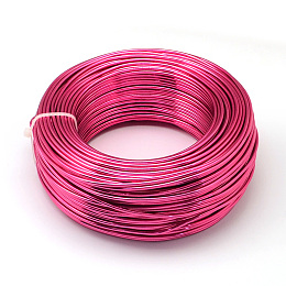 Honeyhandy Aluminum Wire, Flexible Craft Wire, for Beading Jewelry Doll Craft Making, Fuchsia, 20 Gauge, 0.8mm, 300m/500g(984.2 Feet/500g)