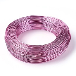 Honeyhandy Aluminum Wire, Flexible Craft Wire, for Beading Jewelry Doll Craft Making, Hot Pink, 20 Gauge, 0.8mm, 300m/500g(984.2 Feet/500g)