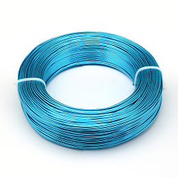 Honeyhandy Aluminum Wire, Flexible Craft Wire, for Beading Jewelry Doll Craft Making, Deep Sky Blue, 20 Gauge, 0.8mm, 300m/500g(984.2 Feet/500g)