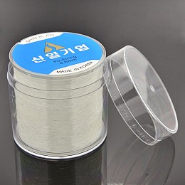 Honeyhandy Korean Elastic Crystal Thread, Stretch Bracelet String, with Box, for Jewelry Making, Clear, 0.6mm, about 328.08 yards(300m)/roll