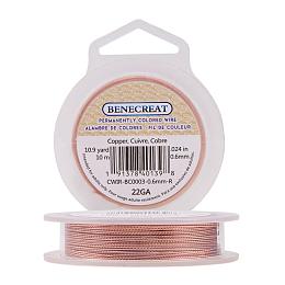 BENECREAT 22 Gauge Twist Copper Wire Tarnish Resistant Jewelry Making Wire, 33-Feet/11-Yard in Total