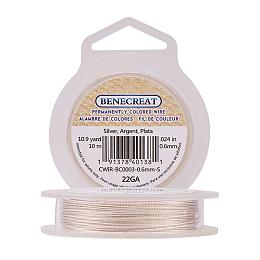 BENECREAT 22 Gauge Twist Silver Wire Tarnish Resistant Jewelry Making Wire, 33-Feet/11-Yard in Total