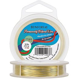 BENECREAT 28 Gauge 109yard Craft Wire Jewelry Wire Copper Beading Wire (Unplated) for Jewelry Making Supplies and Crafting