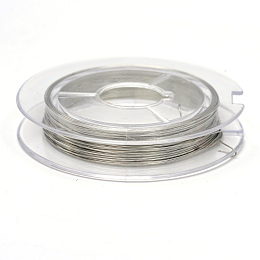 Honeyhandy Copper Jewelry Wire, Light Grey, 0.3mm, about 32.8 Feet(10m)/roll, 10 rolls/group