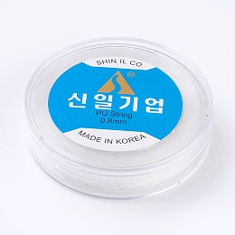 Honeyhandy Korean Elastic Crystal Thread, For Jewelry Making, Clear, 0.8mm, about 49.21 yards(45m)/roll