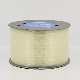 Honeyhandy Korean Elastic Crystal Thread, Clear, Clear, 0.5mm, about 1093.61 yards(1000m)/roll