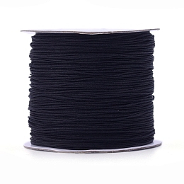 Honeyhandy Nylon Thread, Nylon Jewelry Cord for Custom Woven Jewelry Making, Black, 0.6mm, about 142.16 yards(130m)/roll