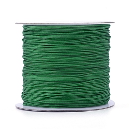 Honeyhandy Nylon Thread, Nylon Jewelry Cord for Custom Woven Jewelry Making, Sea Green, 0.6mm, about 142.16 yards(130m)/roll