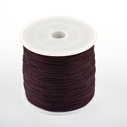 Honeyhandy Chinese Knot Nylon Thread, Coconut Brown, 0.8mm, about 98.42 yards(90m)/roll