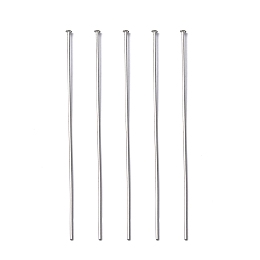 Honeyhandy 304 Stainless Steel Flat Head Pins, Stainless Steel Color, 50x0.6mm, 23 Gauge, 5000pcs/bag, Head: 1mm