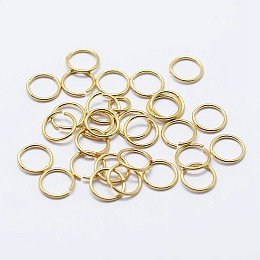 Honeyhandy 925 Sterling Silver Open Jump Rings, Round Rings, Real 18K Gold Plated, 4x0.7mm, Inner Diameter: 2mm, about 243pcs/10g