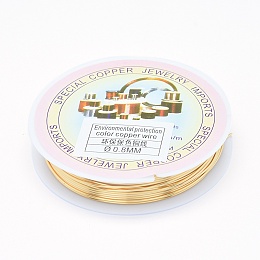 Honeyhandy Eco-Friendly Copper Jewelry Wire, Long-Lasting Plated, 20 Gauge, 0.8mm, about 8.53 Feet(4.5m)/roll