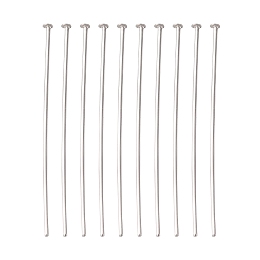 Honeyhandy Jewelry Tools and Equipment Decorative Stainless Steel Flat Head Pins, Stainless Steel Flat Head Pins, 30x0.6mm, 23 Gauge, Head: 1mm