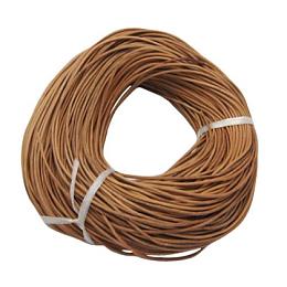 Honeyhandy Leather Beading Cord, Cowhide Leather, DIY Necklace Making Material, Peru, Size: about 4mm thick