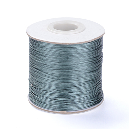 Honeyhandy Korean Waxed Polyester Cord, Bead Cord, Gray, 0.5mm, about 185yards/roll