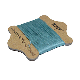 Honeyhandy Waxed Nylon Cord, Dark Cyan, 0.45mm, about 21.87 yards(20m)/card