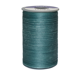 Honeyhandy Waxed Polyester Cord, 3-Ply, Teal, 0.45mm, about 59.05 yards(54m)/roll