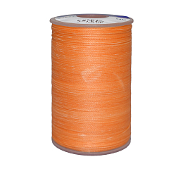 Honeyhandy Waxed Polyester Cord, 9-Ply, Coral, 0.65mm, about 21.87 yards(20m)/roll