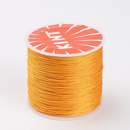 NBEADS 0.5mm 115 Yards Gold Waxed Polyester Beading Cords and Threads Crafting Cord Waxed Thread for Jewelry Making Bracelet