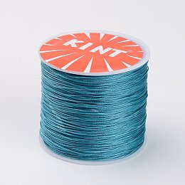 NBEADS 0.5mm 115 Yards Dark Cyan Beading Cords and Threads Crafting Cord Waxed Thread for Jewelry Making Bracelet