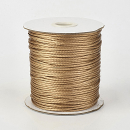 Honeyhandy Eco-Friendly Korean Waxed Polyester Cord, BurlyWood, 0.5mm, about 174.97yards/roll(160m/roll)