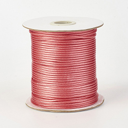 Honeyhandy Eco-Friendly Korean Waxed Polyester Cord, Indian Red, 0.5mm, about 174.97yards/roll(160m/roll)