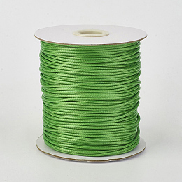 Honeyhandy Eco-Friendly Korean Waxed Polyester Cord, Lime Green, 0.5mm, about 174.97yards/roll(160m/roll)