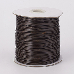 Honeyhandy Eco-Friendly Korean Waxed Polyester Cord, Coconut Brown, 0.8mm, about 174.97 yards(160m)/roll