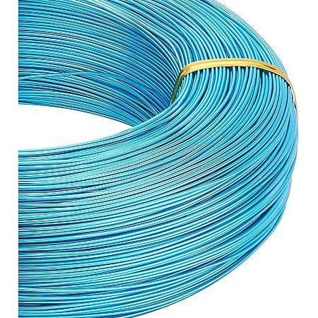 BENECREAT 984 Feet 20 Gauge Aluminum Wire Bendable Metal Sculpting Wire for Beading Jewelry Making Art and Craft Project, Turquoise