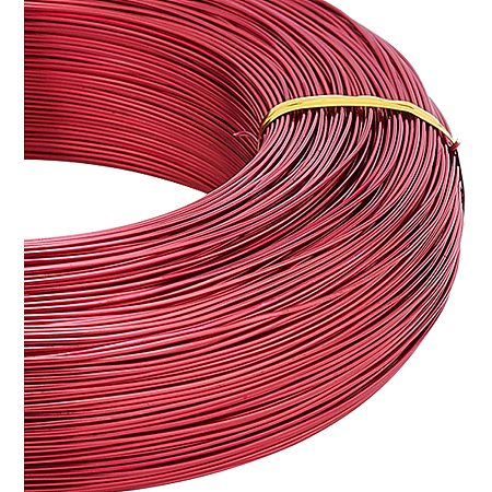 BENECREAT 984 Feet 20 Gauge Aluminum Wire Bendable Metal Sculpting Wire for Beading Jewelry Making Art and Craft Project, Cerise