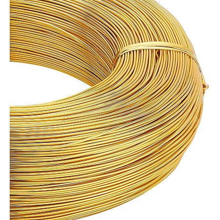 BENECREAT 984 Feet 20 Gauge Gold Craft Wire Aluminum Wire Bendable Metal Sculpting Wire for Beading Jewelry Making Art and Craft Project