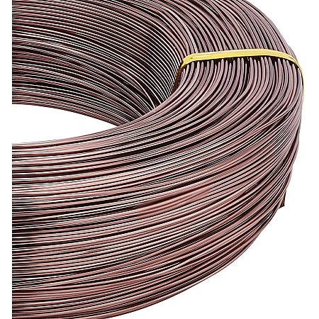 BENECREAT 984 Feet 20 Gauge Aluminum Wire Bendable Metal Sculpting Wire for Beading Jewelry Making Art and Craft Project, Camel