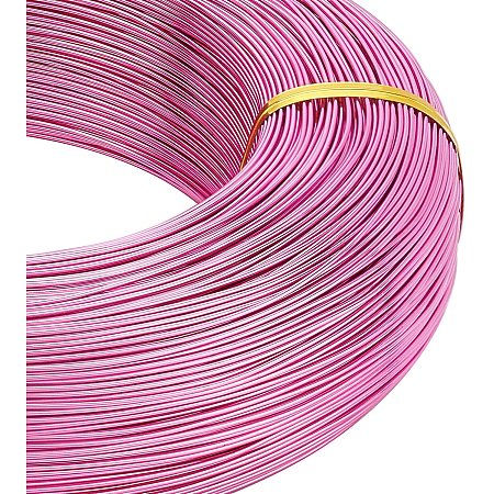 BENECREAT 984 Feet 20 Gauge Aluminum Wire Bendable Metal Sculpting Wire for Beading Jewelry Making Art and Craft Project, Camellia