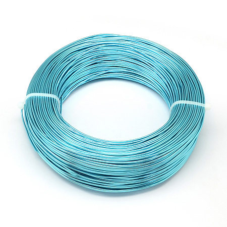 Honeyhandy Aluminum Wire, Flexible Craft Wire, for Beading Jewelry Doll Craft Making, Dark Turquoise, 20 Gauge, 0.8mm, 300m/500g(984.2 Feet/500g)