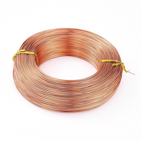 Honeyhandy Aluminum Wire, Flexible Craft Wire, for Beading Jewelry Doll Craft Making, Saddle Brown, 20 Gauge, 0.8mm, 300m/500g(984.2 Feet/500g)