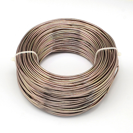 Honeyhandy Aluminum Wire, Flexible Craft Wire, for Beading Jewelry Doll Craft Making, Camel, 20 Gauge, 0.8mm, 300m/500g(984.2 Feet/500g)